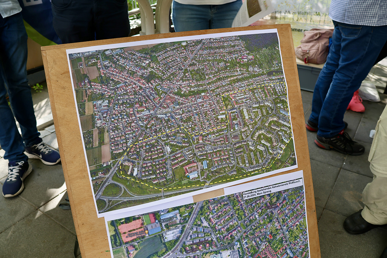 das (mögliche) Nahwärmenetz in Weilimdorf,